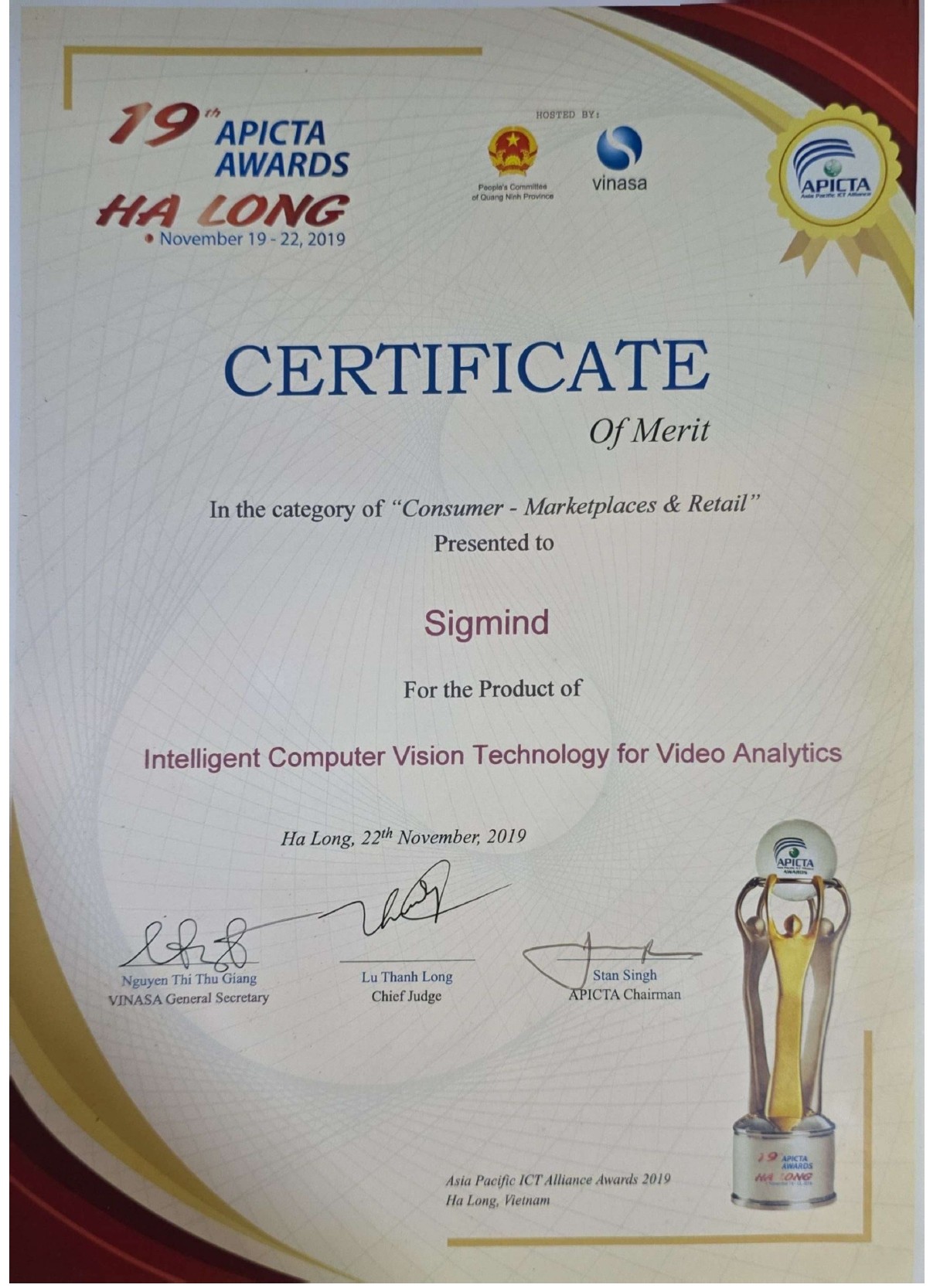 APICTA Consumer Category